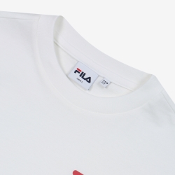 Fila Small Linear - Naisten Poolopaita - Valkoinen | FI-58732